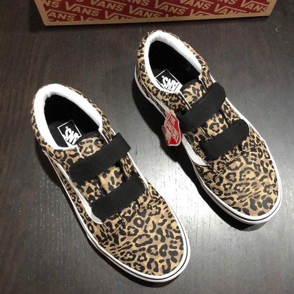 vans old skool v leopard